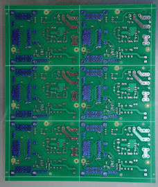 OEM 5G装置のための青いPeelableの接着剤のインピーダンス制御PCBの緑のはんだのマスク